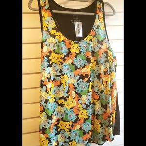 Pokemon graphic tank top hot topic nerdy fandom